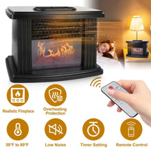 将图片加载到图库查看器,800W Artificial Flame Stove Electric Fireplace Heater