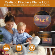 将图片加载到图库查看器,800W Artificial Flame Stove Electric Fireplace Heater