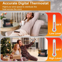 将图片加载到图库查看器,800W Artificial Flame Stove Electric Fireplace Heater