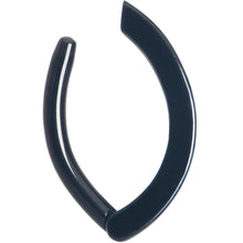 将图片加载到图库查看器,Clear CZ Gem Black Forward Facing Hinged Belly Hoop