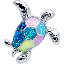 Load image into Gallery viewer, 16G 5/16 Glitter Turtle Labret Monroe Tragus