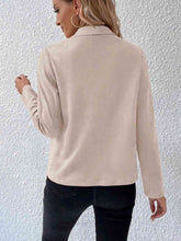 Load image into Gallery viewer, Classic Minimalist Collared Long Sleeve Jacket for Women β Minimalist & Lightweight Everyday Outerwear