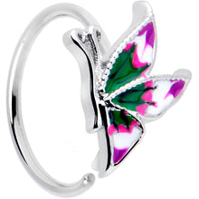 Load image into Gallery viewer, 20G 5/16 Profile Butterfly Nose Hoop