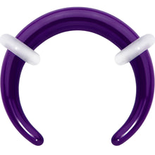 Load image into Gallery viewer, Stainless Steel Crescent Pincher Septum Ring - 14G and 16G