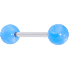 Load image into Gallery viewer, Color Acrylic Ball Tongue Ring Surgical Steel Barbell