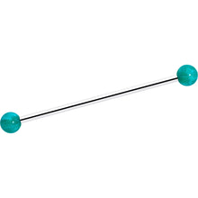 Load image into Gallery viewer, 14G Color Acrylic Ball Industrial Barbell 38mm