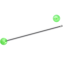 Load image into Gallery viewer, 14G Color Acrylic Ball Industrial Barbell 38mm