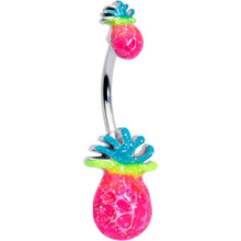 将图片加载到图库查看器,Hot Tropical Pineapple Double Mount Belly Ring
