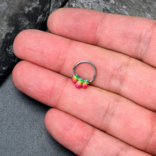 将图片加载到图库查看器,16G 3/8 Hot Tropical Pineapples Hinged Segment Ring