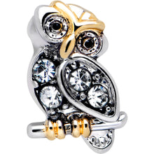 将图片加载到图库查看器,20G 7mm Clear Gem Evening Owl L Shape Nose Ring