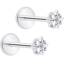 将图片加载到图库查看器,3mm CZ Star Flat Back Stud Earrings - 1 Pair