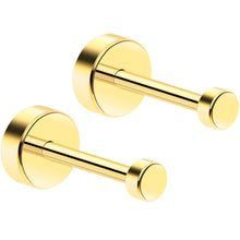 将图片加载到图库查看器,14k Yellow Gold Plated 4mm Circle Flat Back Stud Earrings - 1 Pair