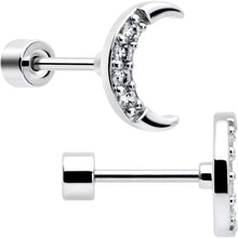 Load image into Gallery viewer, CZ Celetial Butterfly Flat Back Stud Earrings - 3 Pairs