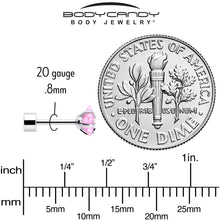 Load image into Gallery viewer, Pink Simplistic Heart Star CZ Flat Back Stud Earrings - 3 Pairs
