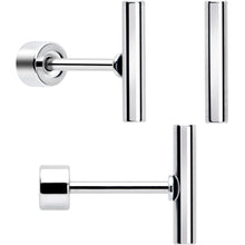 将图片加载到图库查看器,Classic Style Flat Back Stud Earrings - 3 Pairs