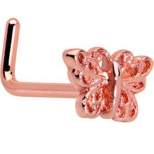 将图片加载到图库查看器,20G 7mm Butterfly Classic L Shape Nose Ring