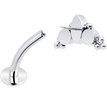 将图片加载到图库查看器,Gem Trio Titanium Push In Threadless Floating Belly Ring