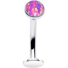 将图片加载到图库查看器,Synthetic Opal Bezel Titanium Threadless Floating Belly Ring