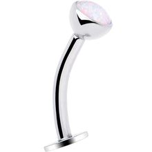 将图片加载到图库查看器,Synthetic Opal Bezel Titanium Threadless Floating Belly Ring