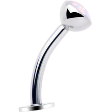 将图片加载到图库查看器,Synthetic Opal Bezel Titanium Threadless Floating Belly Ring