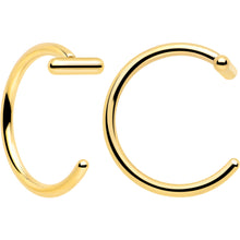 Load image into Gallery viewer, 20G Bar Implant Grade Titanium Open Hoop Earrings