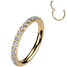 Load image into Gallery viewer, 18G Micro Gem Titanium Hinged Nose Hoop