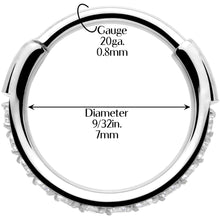 将图片加载到图库查看器,Micro Gem Titanium Hinged Nose Hoop