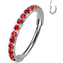 将图片加载到图库查看器,Micro Gem Titanium Hinged Nose Hoop