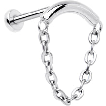 将图片加载到图库查看器,18G 5/16 Titanium Threadless Chain Dangle Hidden Helix Earring
