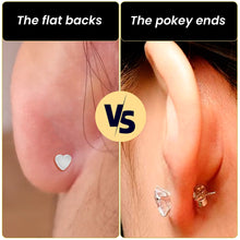 将图片加载到图库查看器,18G 5/16 CZ Implant Grade Titanium Reversible Threadless Flatback