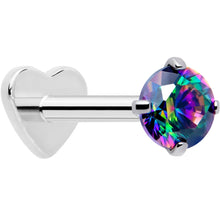 将图片加载到图库查看器,18G 5/16 CZ Implant Grade Titanium Reversible Threadless Flatback