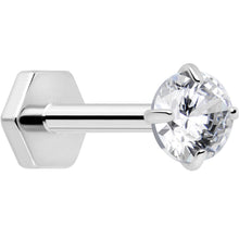将图片加载到图库查看器,18G 5/16 CZ Implant Grade Titanium Reversible Threadless Flatback