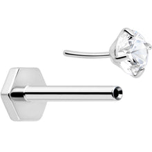 将图片加载到图库查看器,18G 5/16 CZ Implant Grade Titanium Reversible Threadless Flatback