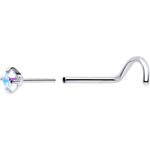 将图片加载到图库查看器,20G 3mm CZ Prong Set Push-In Threadless Nose Screw Nose Ring