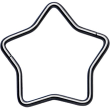 Load image into Gallery viewer, 20G Seamless Hollow Star Nose Hoop Surgical Steel