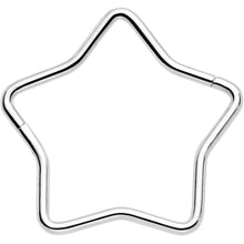 Load image into Gallery viewer, 20G Seamless Hollow Star Nose Hoop Surgical Steel