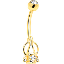 将图片加载到图库查看器,Clear Gem Champagne Dreams Dangle Belly Ring