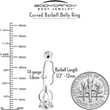 将图片加载到图库查看器,Clear Gem Champagne Dreams Dangle Belly Ring