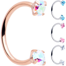 将图片加载到图库查看器,Double Gem Horseshoe Nose Ring Kit with Ball Grabber