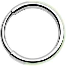 Load image into Gallery viewer, 20G Implant Grade Titanium Glow in the Dark Hinged Segment Nose Hoop