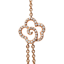 将图片加载到图库查看器,18K Rose Gold 1/2 Cttw Diamond and Freshwater Pearl Double Strand Station Necklace (G-H Color, SI1-SI2 Clarity) - Adjustable up to 16" to 20"
