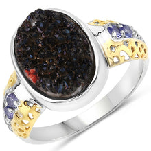 将图片加载到图库查看器,4.74 Carat Genuine Multi Stones .925 Sterling Silver Ring