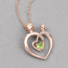 Load image into Gallery viewer, 0.25 Carat Genuine Peridot .925 Sterling Silver Pendant