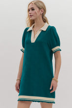 Load image into Gallery viewer, Trendy Contrast Short Sleeve Mini Dress Soft & Comfortable Casual Dress for Women