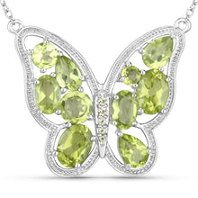 Load image into Gallery viewer, 4.65 Carat Genuine Peridot .925 Sterling Silver Necklace