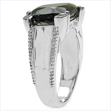 Load image into Gallery viewer, 5.48 Carat Genuine Smoky Quartz .925 Sterling Silver Ring