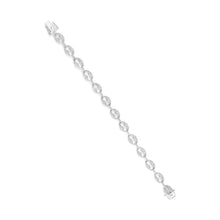 Load image into Gallery viewer, 14K White Gold 1 1/2 Cttw Round Diamond Set Link Bracelet (I-J Color, I1-I2 Clarity) - 7"