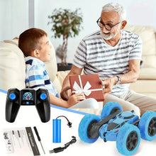 Load image into Gallery viewer, RC Remote Control Car – 4WD, 360° Flip Stunt, LED Lights, Ages 6+