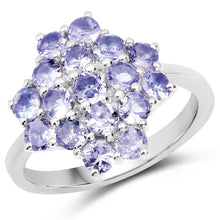 Load image into Gallery viewer, 1.70 Carat Genuine Tanzanite .925 Sterling Silver Ring