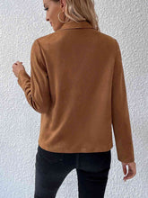 Load image into Gallery viewer, Classic Minimalist Collared Long Sleeve Jacket for Women β Minimalist & Lightweight Everyday Outerwear